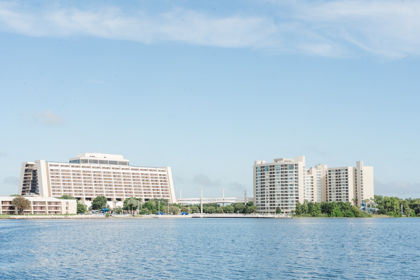 Contemporary Resort across Bay Lake