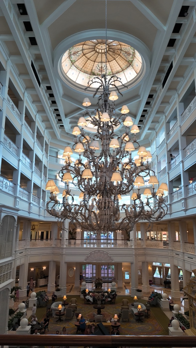 Grand Floridian lobby chandelier